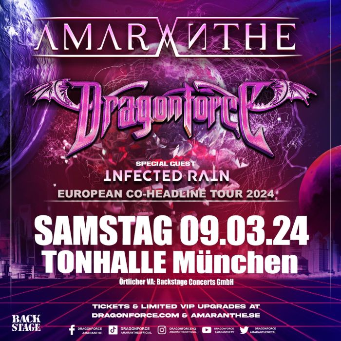 AMARANTHE & DRAGONFORCE European CoHeadline Tour 2024
